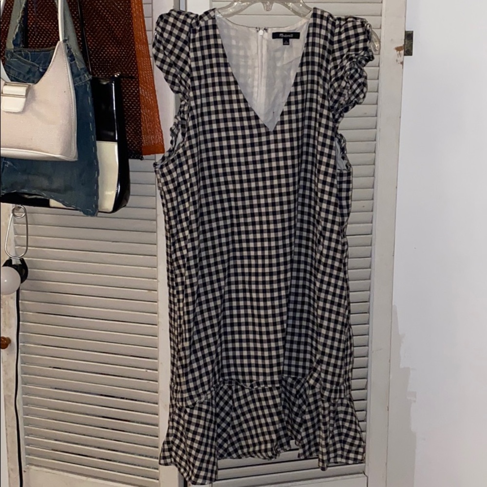 Checked madewell dress - Picture 2 of 4